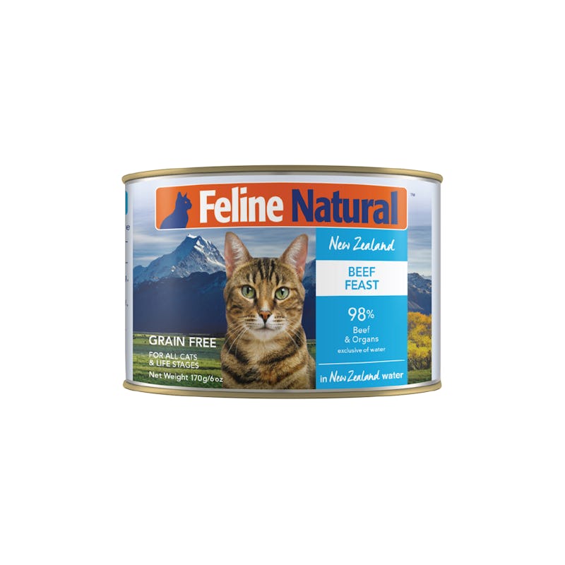 Feline natural beef feast canned