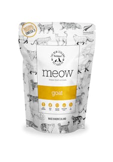 Meow freeze dried cat treat wild goat
