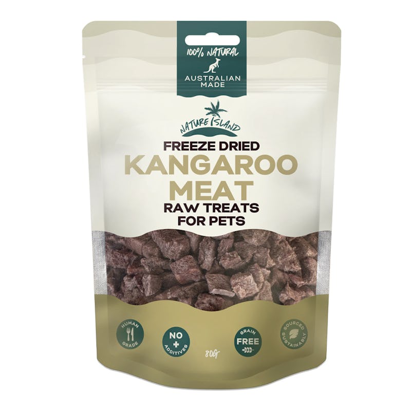 Nature island freeze dried kangaroo meat raw treats