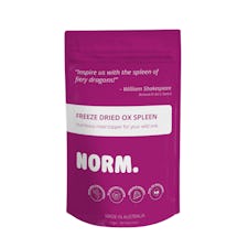 Norm freeze dried ox spleen meal topper