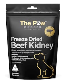 The paw grocer black label freeze dried beef kidney