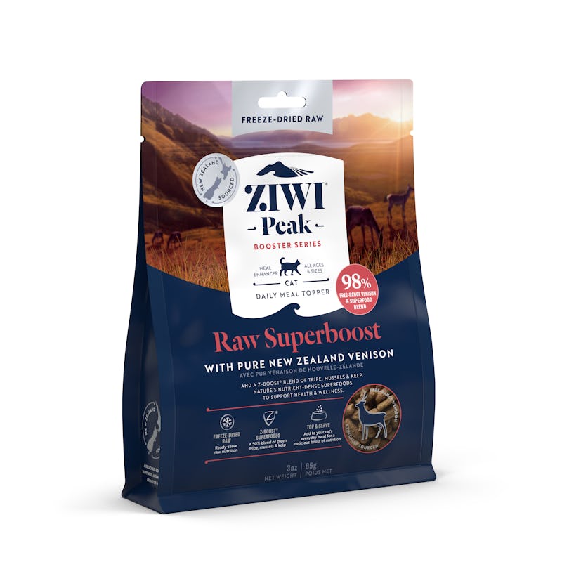 Ziwi peak freeze dried raw superboost venison front of pack