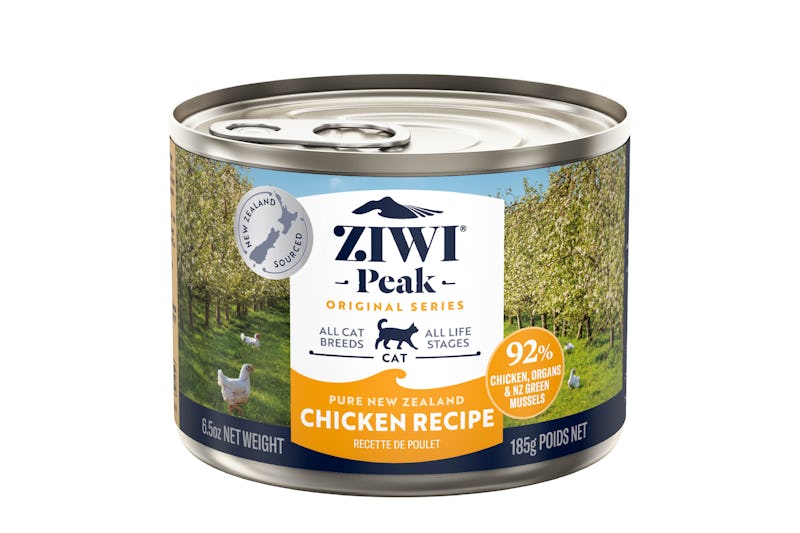 Ziwi peak wet free range chicken recipe for cats 185g front of can