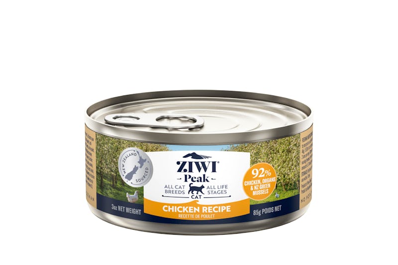 Ziwi peak wet free range chicken recipe for cats 85g front of can