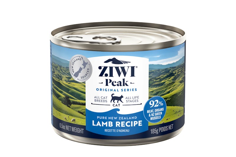 Ziwi peak wet lamb recipe for cats 185g front of can